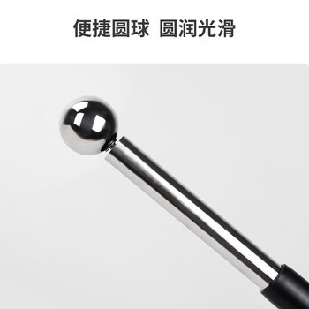 洧宜手持伸缩旗杆 不锈钢加厚款 导游指挥旗手摇旗手举旗杆 防滑橡胶手柄 户外广告会议用旗杆