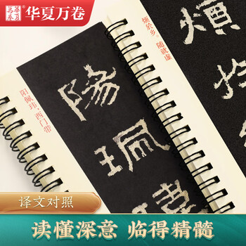 华夏万卷大字版汉隶张迁碑帖 近距离临摹毛笔软笔书法字卡 放大版字帖入门原拓临摹练字帖