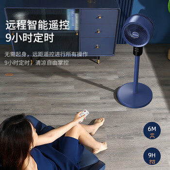 美菱（MeiLing）空气循环扇/家用电风扇落地客厅台立两用摇头轻音低噪节能立式交流定频电扇MPF-DX501R遥控香薰款