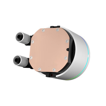 超频3（PCCOOLER）DA360ARGB PRO数显白色一体式CPU水冷散热器（PWM风扇/加厚冷排/陶瓷水泵/预装风扇一线直连）