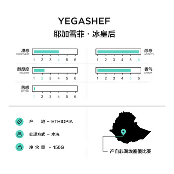 CAFFE MARYLING埃塞俄比亚耶加雪菲精品咖啡豆手冲冷萃新鲜中度烘焙罐装150g