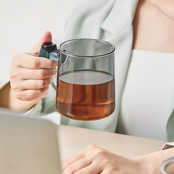 平仄 茶杯泡茶杯茶水分离杯玻璃杯办公室水杯大容量420ml青山隐 平仄 茶杯泡茶杯茶水分离杯玻璃杯办公室水杯大容量420ml青山隐