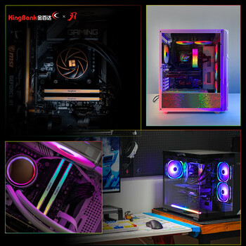 金百达（KINGBANK）64GB(32GBX2)套装 DDR4 3600 台式机内存条海力士原装CJR颗粒 白刃RGB灯条 C18