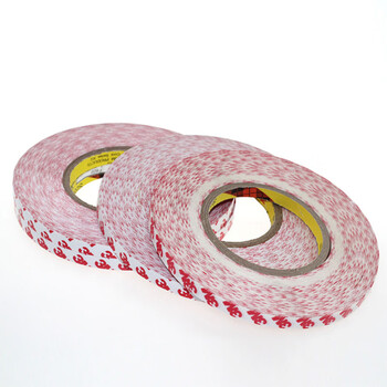 3M双面胶贴春联对联婚房装饰无纺布半透明棉贴春联耐高温55236双面胶带10mm长50m厚0.12mm