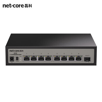 磊科（netcore）GS9 9口企业级交换机8个2.5G电口+1个万兆SFP光口 支持向下兼容1G光电模块 千兆网络分线器