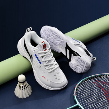 李宁（LI-NING）羽毛球鞋男女款刀锋LITE专业训练鞋 标准白 38 
