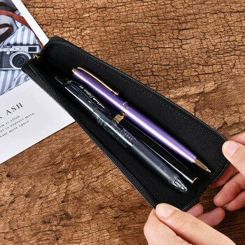 仲林(Nakabayashi)PU皮面简约笔袋 学生中高大学生办公文具袋小巧创意笔盒 橘色 MY-PCN-001OR 仲林(Nakabayashi)PU皮面简约笔袋 学生中高大学生办公文具袋小巧创意笔盒 橘色 MY-PCN-001OR