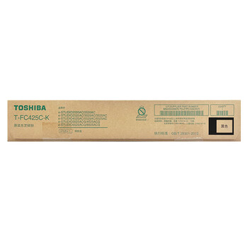 东芝（TOSHIBA）T-FC425C-K黑色墨粉2020AC/2021AC/2520AC/2521AC/2525AC/3025AC/3525AC/4525AC/5525AC/6525AC碳粉