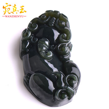 唐物 古和田玉手彫 瑞獣貔貅 如意紋 聚財福 風水 置物 上风上水的和田玉貔貅，厉害了！和田玉鉴定保养知识大全-藏玉网- 藏玉