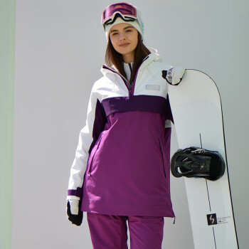 RUNNING RIVER奔流 女士 冬季 户外运动单板透气滑雪服上衣外套新款N3411 002白 36-S