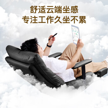 利沃诺 老板椅办公椅可躺电脑椅人体工学椅子舒适家用午休椅躺椅