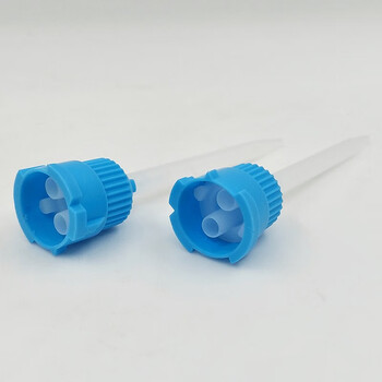 金士达A5 ab混胶嘴混合管混合嘴圆帽环氧树脂胶ab胶水混合胶水均匀1:1/2:1通用   50ml蓝帽A5*5只装