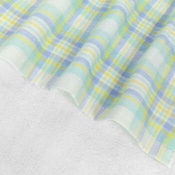 鲁凤来. 毛巾 家用棉质柔软棉纱毛巾经典网格纹洗脸面巾 75*35cm 两条装