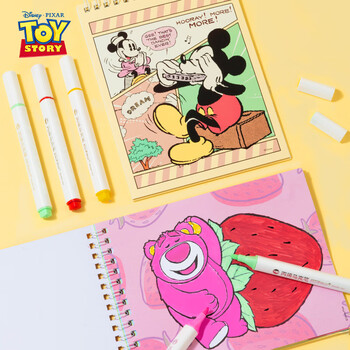 迪士尼（Disney）涂色绘画本益智涂鸦绘画/diy儿童绘画套装美术写生米奇A60125-M1元旦文具礼盒女孩生日礼物