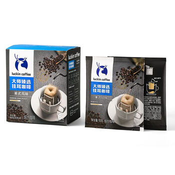 瑞幸咖啡  精品挂耳咖啡 挂耳滤纸阿拉比卡豆0蔗糖 10g*6袋RX0010