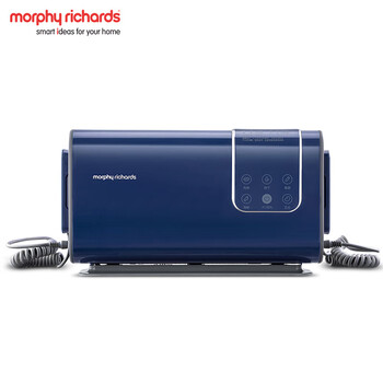摩飞电器（Morphyrichards）双仓果蔬清洗机 65°热风烘干 99.99%杀菌消毒 荤素分类净化机 家用蔬果去农残神器 MR2061 轻奢蓝