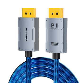 ULT-unite优籁特DP线2.1版16K60Hz电竞高清线8K120Hz/4K240Hz兼容1.4/1.2电脑显卡显示器连接1米
