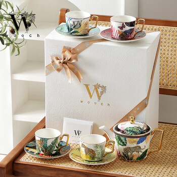 物取（WOOCH）陶瓷咖啡杯结婚礼物新婚礼盒乔迁伴手礼下午茶茶具套装新居礼品