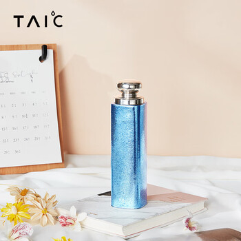 TAIC 太可纯钛迷你保温杯口红户外水杯礼物女士咖啡杯 140ml 炫彩红