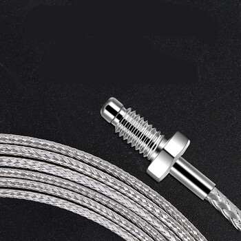 欧华远 k型E型M6螺钉式热电偶温度传感器测温仪电热偶温控器探头感温线E型 M6 公制(细牙) 2米线