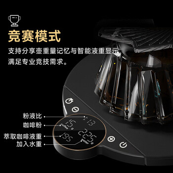 COCINARE精准咖啡电子秤 智能手冲咖啡称计时称重秤 配件 充电款BALANCE 曜石黑 数字屏版 COCINARE精准咖啡电子秤 智能手冲咖啡称计时称重秤 配件 充电款BALANCE 曜石黑 数字屏版