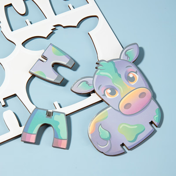 齐心（COMIX）儿童手工DIY套装3D立体水画板清水上色拼图积木 益智启蒙重复使用安全环保幼儿园礼物DS-525