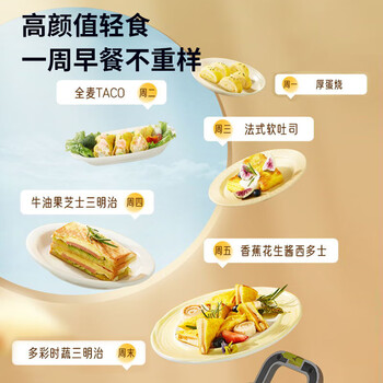 九阳家用多功能三明治机轻食机早餐机华夫饼机电饼铛SK06K-GS130【企业采购】【支持一件代发】