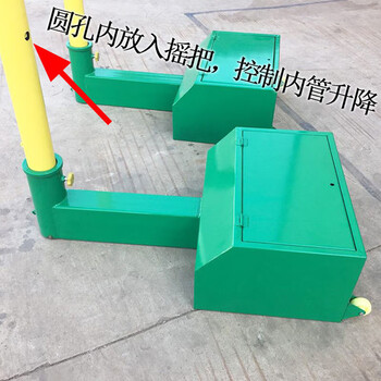 奋战者 移动式齿轮升降排球柱1.8-2.43米可调专业比赛排球架