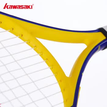 川崎（KAWASAKI）网球拍碳素成人专业初学单拍SA-100藏蓝（已穿线）