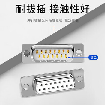 北山雀 DB15两排15针焊接头 2排串口并口焊线插头公头 2个装 HJ463 北山雀 DB15两排15针焊接头 2排串口并口焊线插头公头 2个装 HJ463