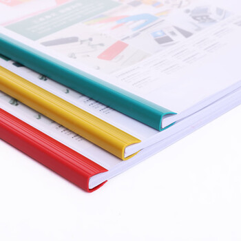 三木（SUNWOOD）10个装 A4 6mm 抽杆报告夹/文件夹 红色Q310