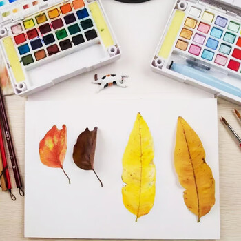 樱花(SAKURA)固体水彩颜料24色套装(含金属珠光荧光色系)便携式透明水彩画笔初学者学生写生美术绘画 樱花(SAKURA)固体水彩颜料24色套装(含金属珠光荧光色系)便携式透明水彩画笔初学者学生写生美术绘画