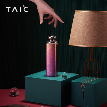 TAIC 太可纯钛迷你保温杯口红户外水杯礼物女士咖啡杯 140ml 炫彩红