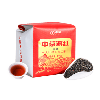 中茶滇红红茶特级滇红茶叶云南滇红茶凤庆滇红茶大叶种工夫红茶叶1kg