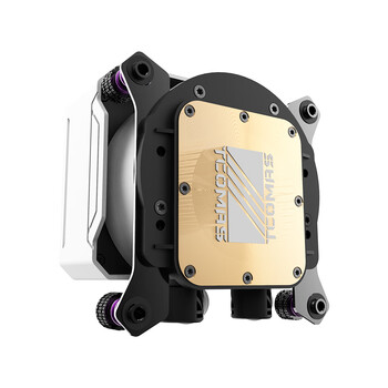 TCOMAS钛钽SJ-A090 360白色 一体式CPU水冷散热器 大冷头加厚冷排风扇ARGB光效 支持intel/AMD