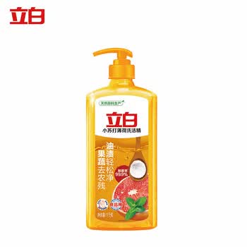 立白 洗洁精 小苏打薄荷去油去农残 果蔬餐具安心洗零添加 1kg*3瓶