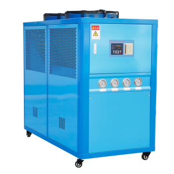 深凌通3HP工业冷水机5HP冷式冷水机8HP模具注塑冷冻机10HP小型冰水机降温UVLED光固化 LT-8A 蓝色 10天