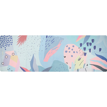 neumee专业出汗防滑吸湿减震居家耐用加宽麂皮绒天然橡胶瑜伽垫抽象