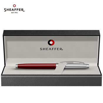sheaffer宝珠笔 签字笔 签名笔高端轻奢商务练字笔男女定制刻字礼盒伴手礼 100系列 半透红珐琅
