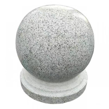 盛秉呈昌石球路障挡车石大理石圆球广场石墩子石头球阻车球隔离石球