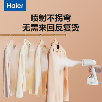 海尔（Haier）快出门Pro手持挂烫机23g/min爆炸蒸汽250ml升级拆卸水箱家用小型携式平价旅行熨衣机HY-GW2502W