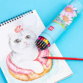 得力(deli)24色可擦彩铅环保无木儿童画画彩色铅笔绘画兴趣初学幼儿填色画笔带橡皮头热门商品 得力(deli)24色可擦彩铅环保无木儿童画画彩色铅笔绘画兴趣初学幼儿填色画笔带橡皮头热门商品