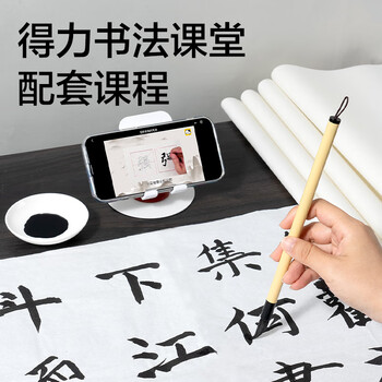 得力（deli） 墨汁书法专用墨水毛笔字练习方便墨汁 文房四宝初学者适合直接可用书法墨水100g开学文具