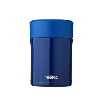 膳魔师（THERMOS）焖烧杯470ml 持久保温密封防漏 学生食物焖烧罐TCLA-470S深海蓝色