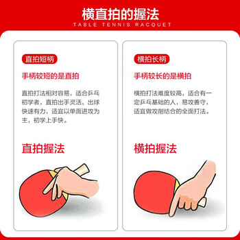 红双喜DHS狂飚乒乓球拍金牌系列马龙GM03专业级明星兵乓球成品拍横拍1只