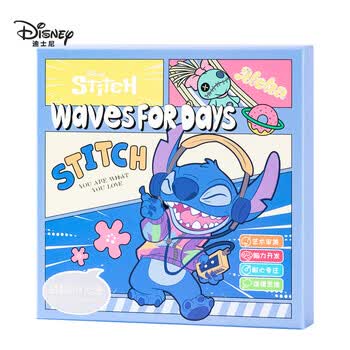 迪士尼（Disney）沙画儿童益智DIY沙画套装涂色绘画幼儿创意玩具文具礼盒新年女孩生日礼物年货节 史迪奇A60112-W1