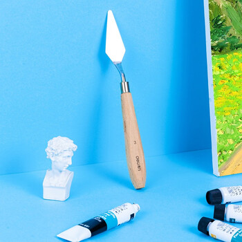 得力(deli)美术刮刀3#尖头水粉丙烯油画刮刀颜料调色刀不锈钢3号弯颈大号73902-3热门商品 得力(deli)美术刮刀3#尖头水粉丙烯油画刮刀颜料调色刀不锈钢3号弯颈大号73902-3热门商品