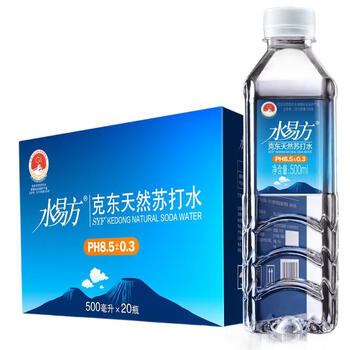 水易方 克东天然苏打水500ml*20瓶 矿泉水无汽饮用水 水易方 克东天然苏打水500ml*20瓶 矿泉水无汽饮用水