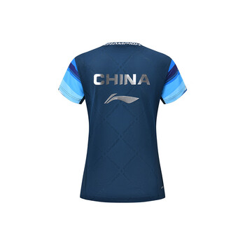 李宁（LI-NING）乒乓球服羽毛球服短袖透气国家队大赛服同款男女训练比赛服 S 
