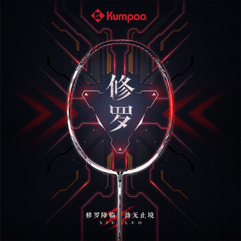 薰风（KUMPOO）新款AK-7二代全碳素超轻熏风训练比赛进攻型球拍 4U白色 空拍